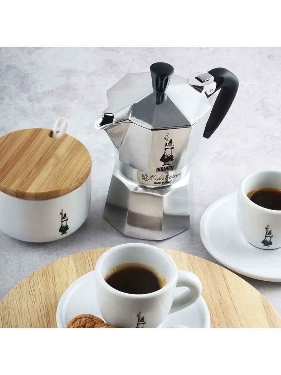 BIALETTI Moka Exclusive Black - 3 tazze - Santincasa