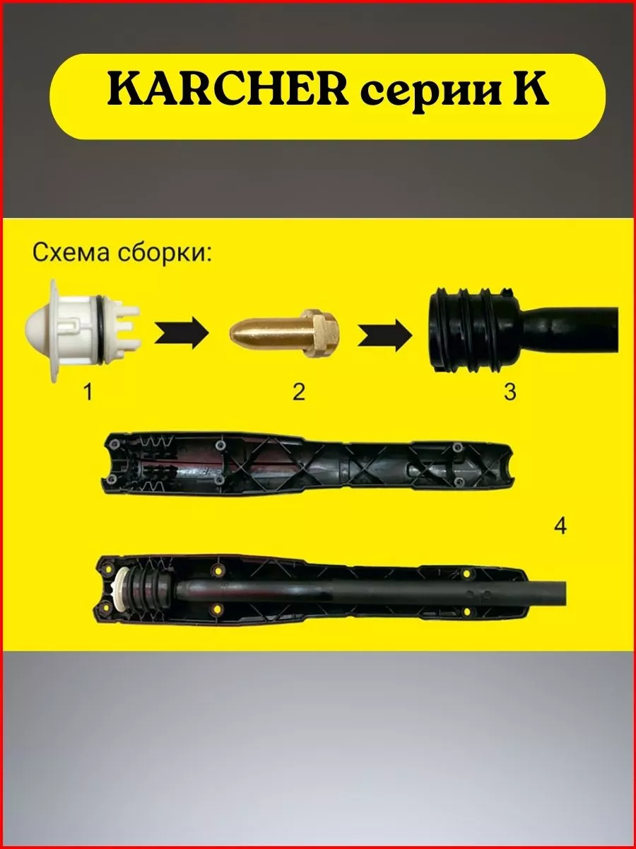 Форсунка Karcher, Vario Power К1, К2, К3, К4, К5 от Profinstrument 🛠