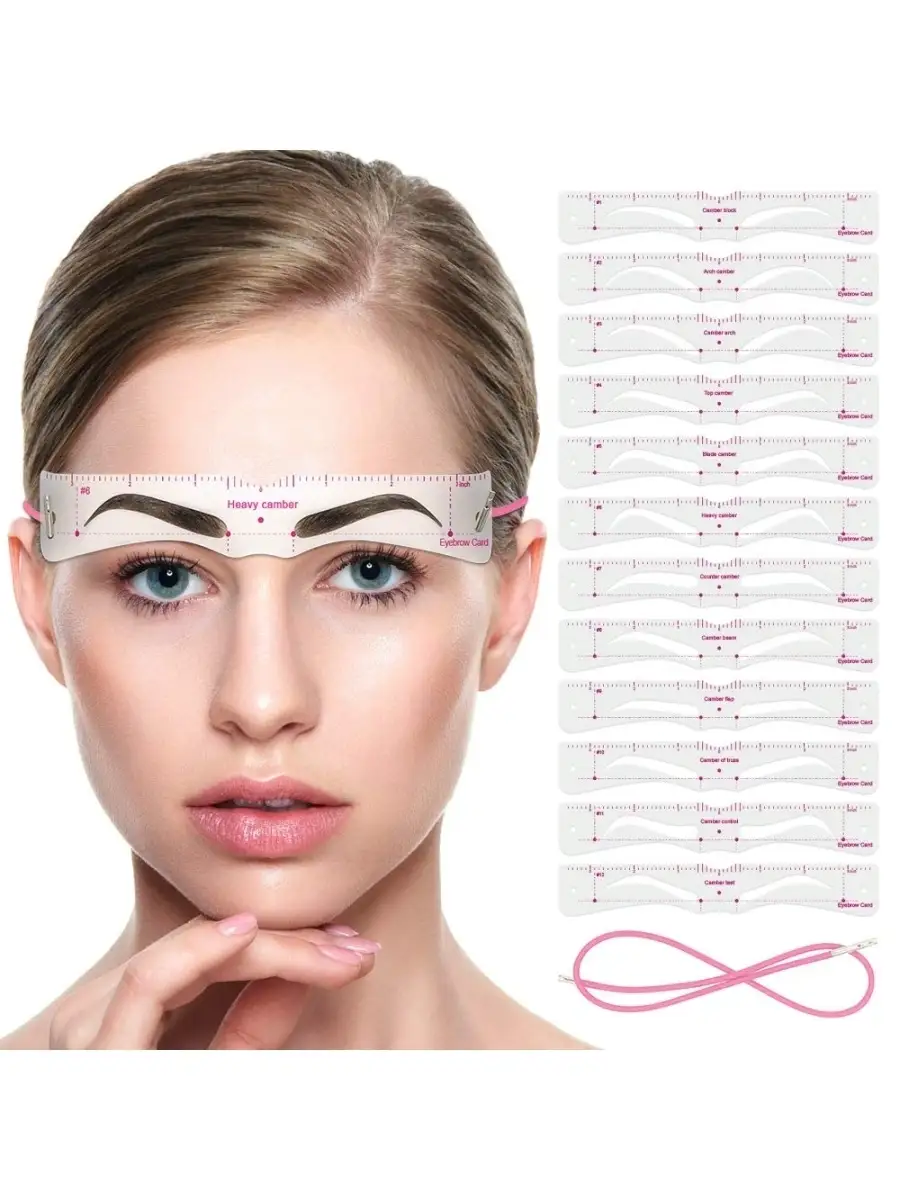 Irisk Professional Трафареты для бровей Mini Brow Class, 3 шт