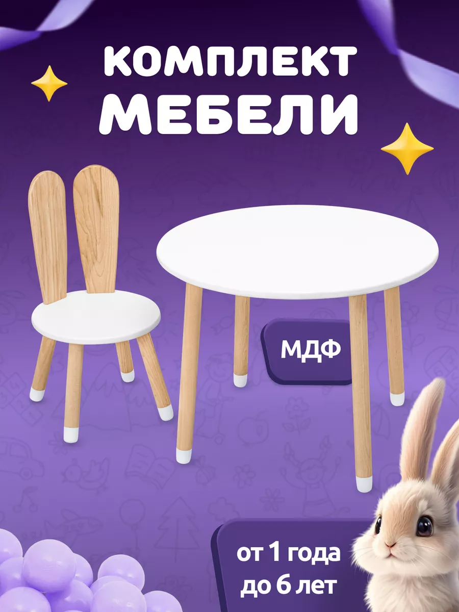 Детские столы и стулья купить в Екатеринбурге - Neo Baby