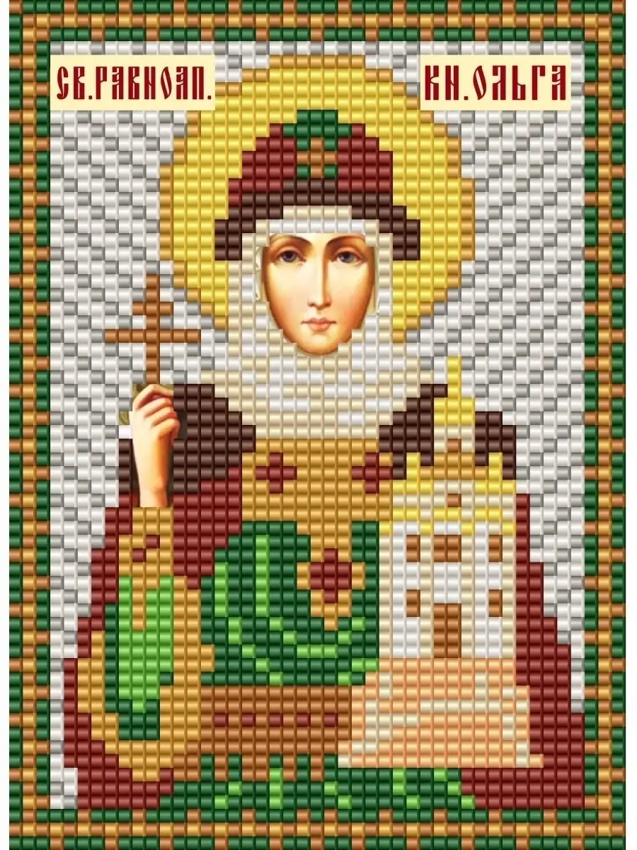 Набор для вышивания крестом PANNA Икона Божией Матери Остробрамская