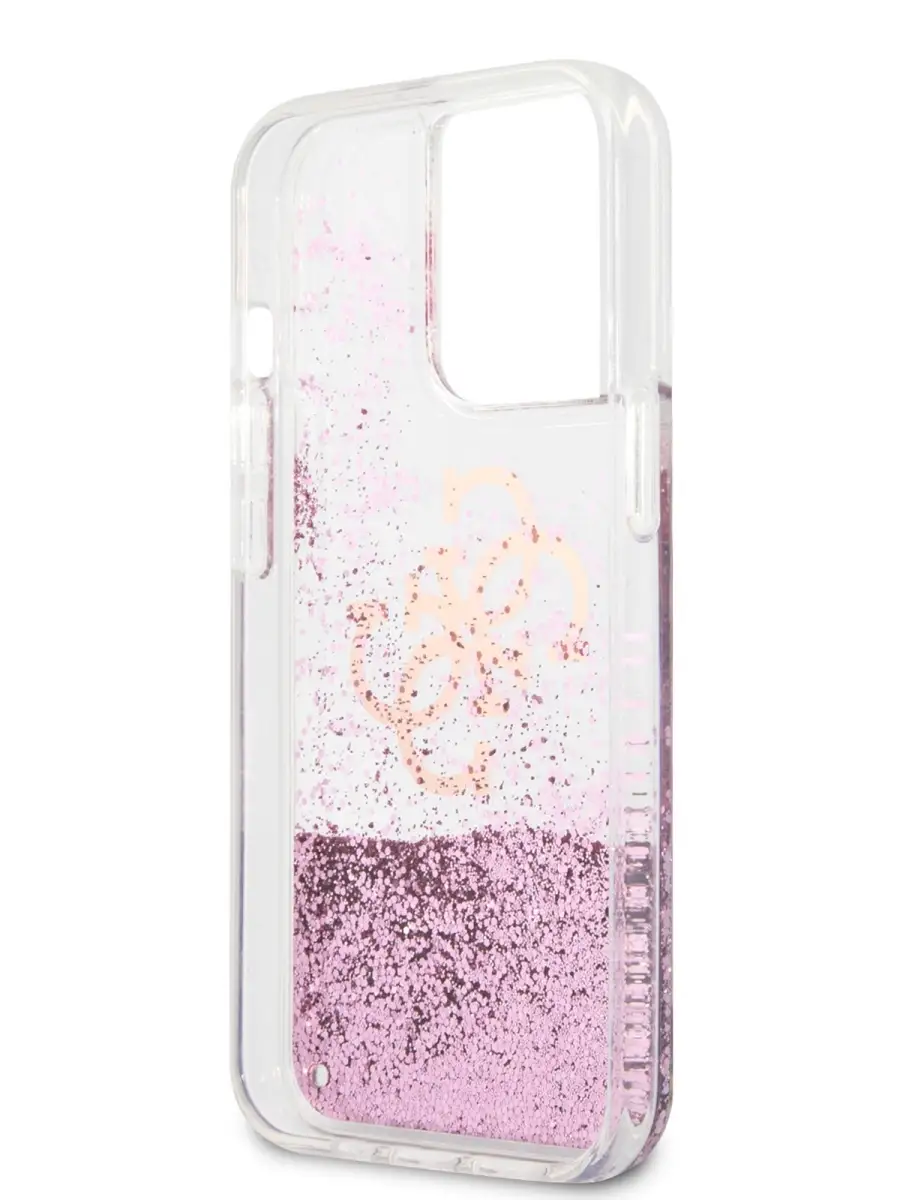 GUESS Чехол на iPhone 13 Pro Max жидкие блестки Liquid Glitter