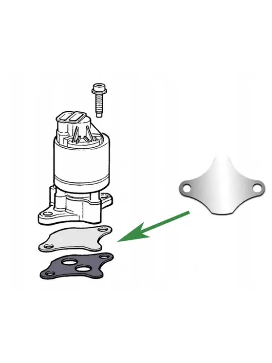 Заглушка клапана EGR Lanos,Aveo,Nexia,Lacetti GM - Двигатель