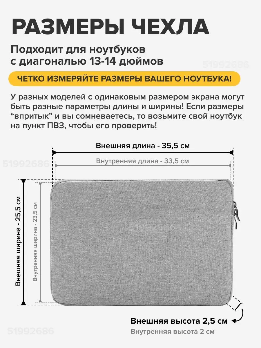 Чехол для ноутбука и документов 13 13.3 14 дюймов LaptopCase купить по цене  589 ₽ в интернет-магазине Wildberries | 51992686