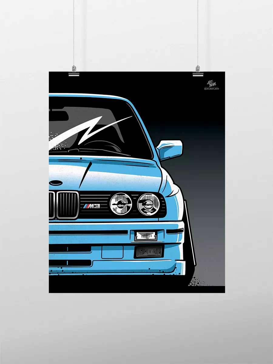 Постер 50x40 см, BMW, e30, M Sport, Drift Art Beam Store купить по цене 604  ₽ в интернет-магазине Wildberries | 54425523