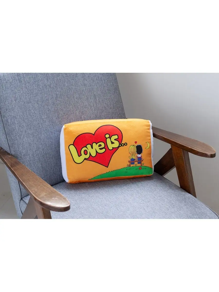 Декоративная подушка «Love is…»
