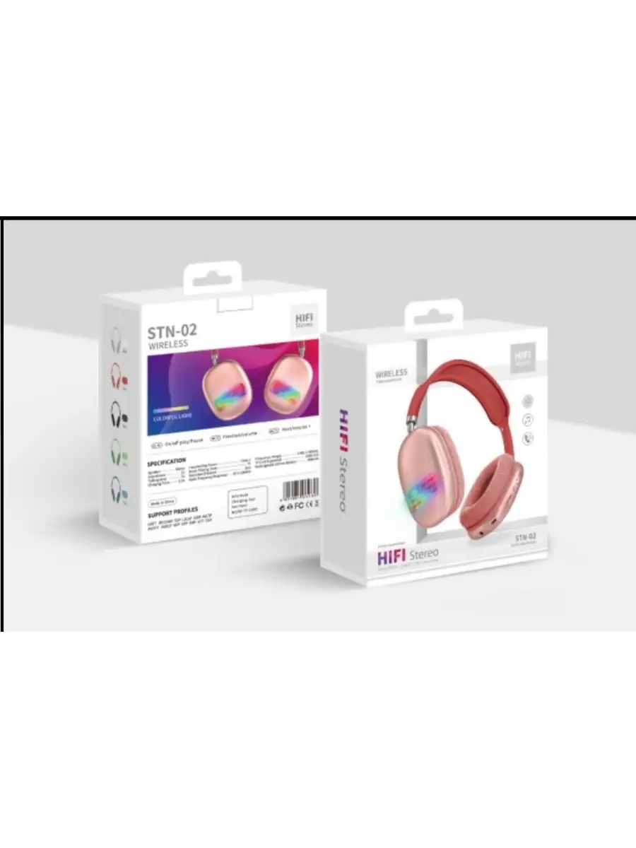 MEDI SWEET Беспроводные наушники STN-02 STEREO HEADPHONES с встроенным  Bluetooth-модулем, FM-модулем / наушник