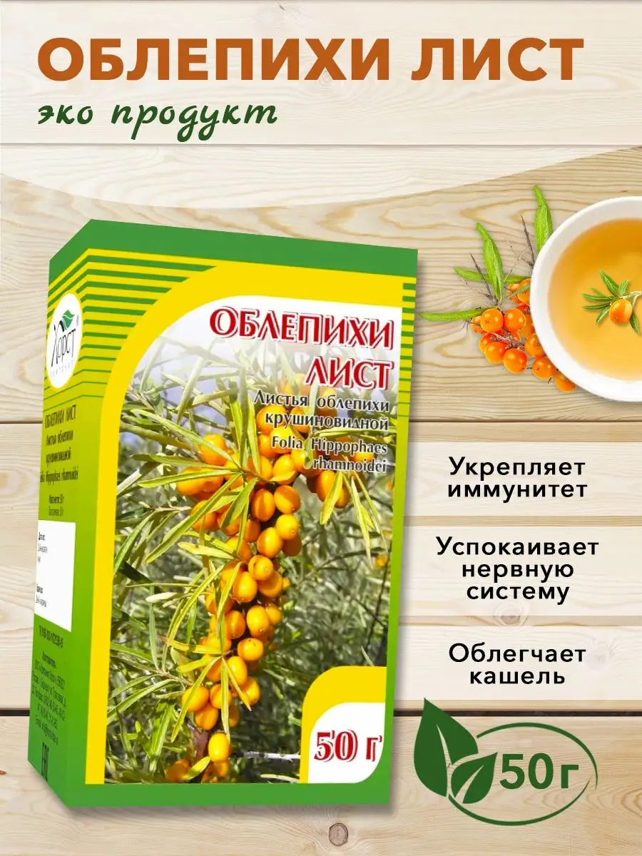 Листья облепихи, травяной сбор, 50 гр ХОРСТ купить по цене 0 сум в  интернет-магазине Wildberries в Узбекистане | 60321709