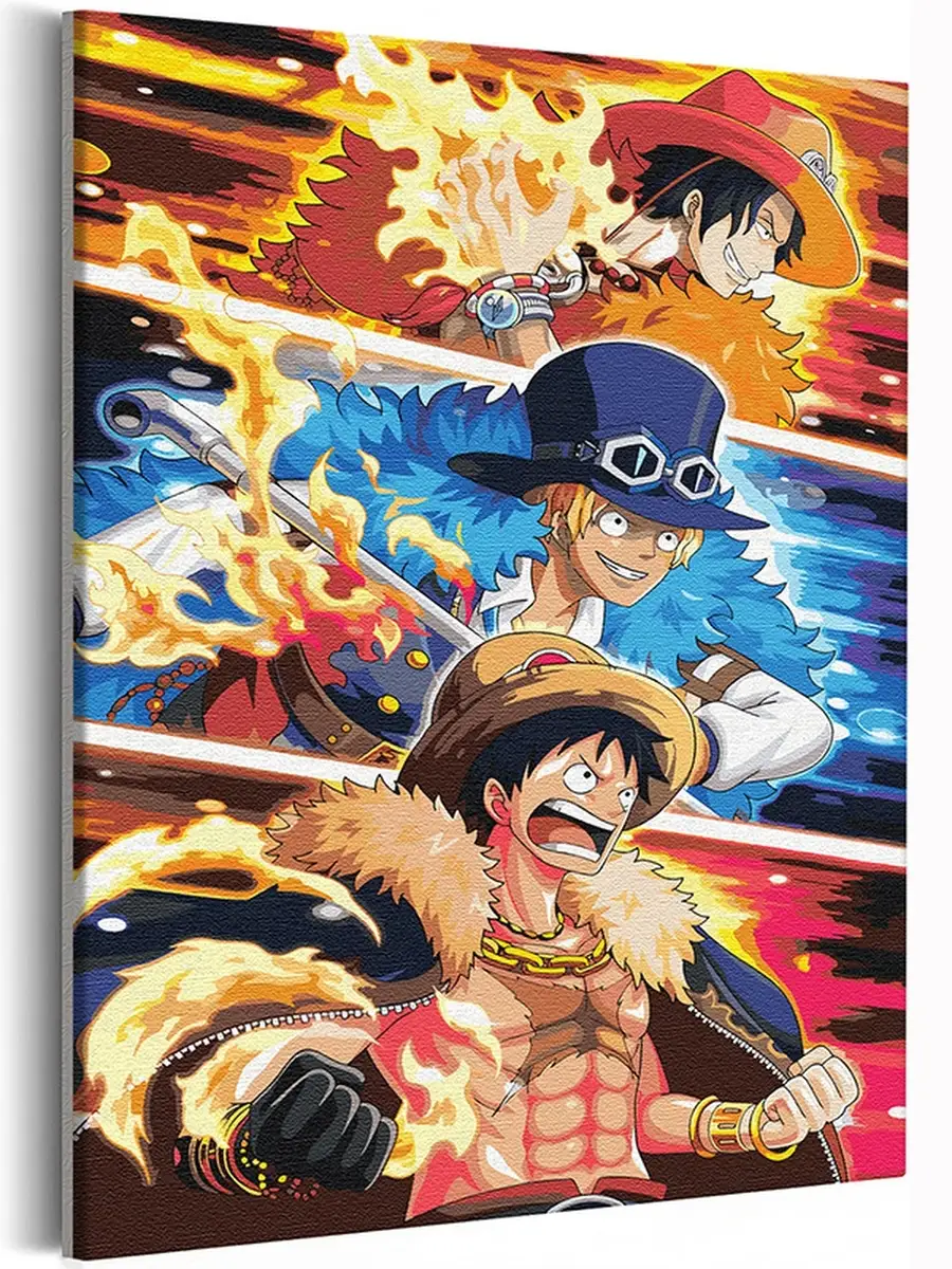 Ван Пис One Piece Аниме 40х60 Живопись по номерам купить по цене 213 700  сум в интернет-магазине Wildberries в Узбекистане | 60396496