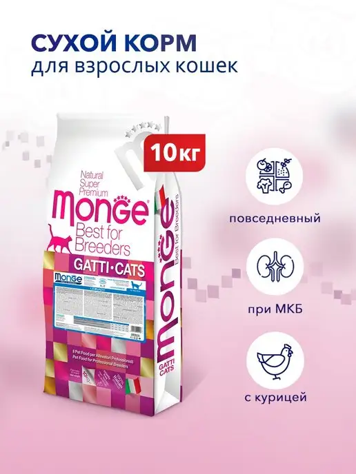 Monge Urinary Для Кошек 10 Кг Купить