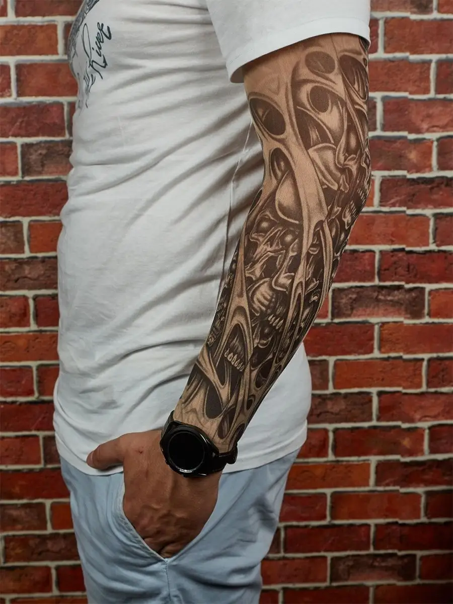 Фотографии изготовления тату-рукавов из портфолио специалистов на Профи