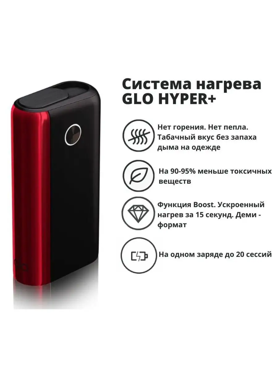 Устройство нагревания табака GLO HYPER + GLO Система нагревания купить по  цене 0 сум в интернет-магазине Wildberries в Узбекистане | 63717592