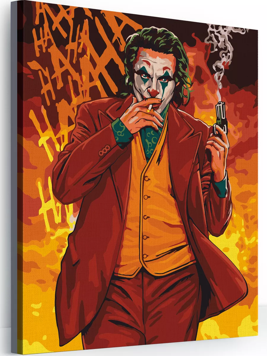 Джокер Joker Комиксы Картина по номерам на холсте 40х50 Hobby Paint купить  по цене 394 ₽ в интернет-магазине Wildberries | 63988654