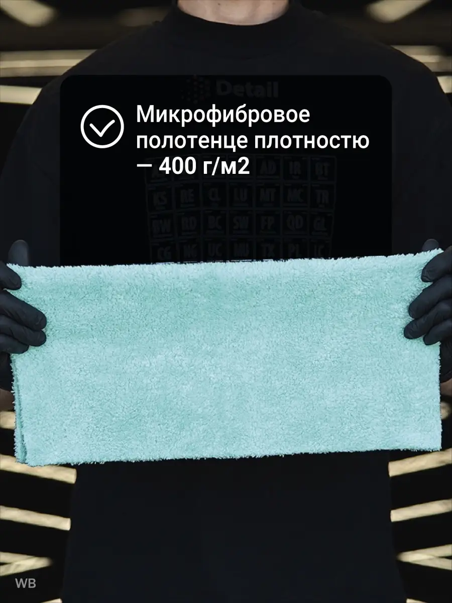 Detail Микрофибра Plush Wipe PW, салфетка из микрофибры для машины