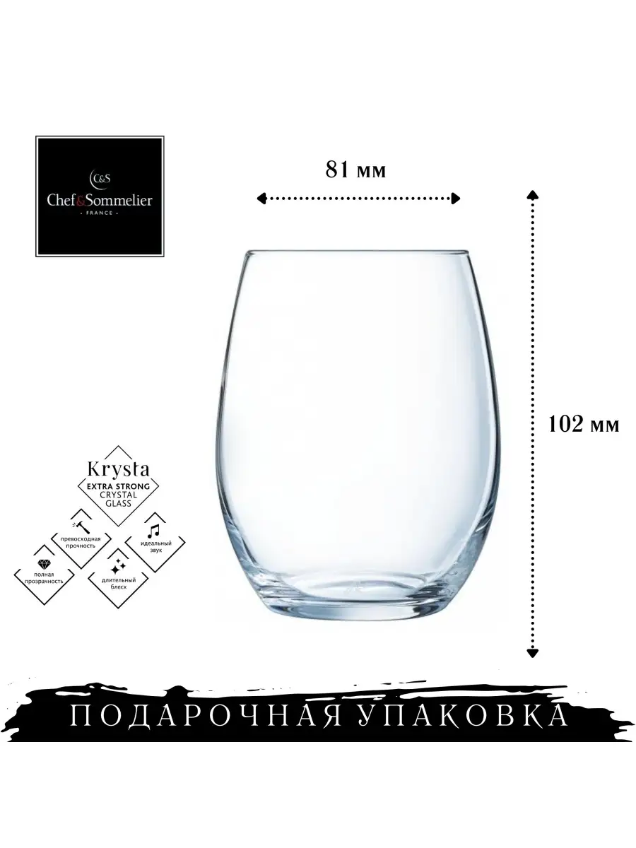 Набор стаканов Primary Chef&Sommelier купить по цене 1 869 ₽ в  интернет-магазине Wildberries | 64287026