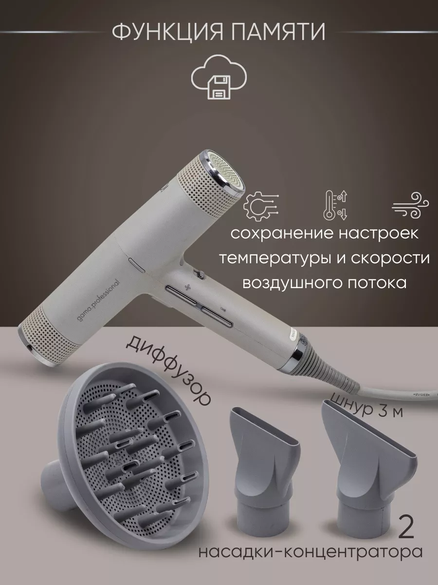 Фен для волос профессиональный iQ Perfetto GA.MA купить по цене 20 518 ₽ в  интернет-магазине Wildberries | 65113473