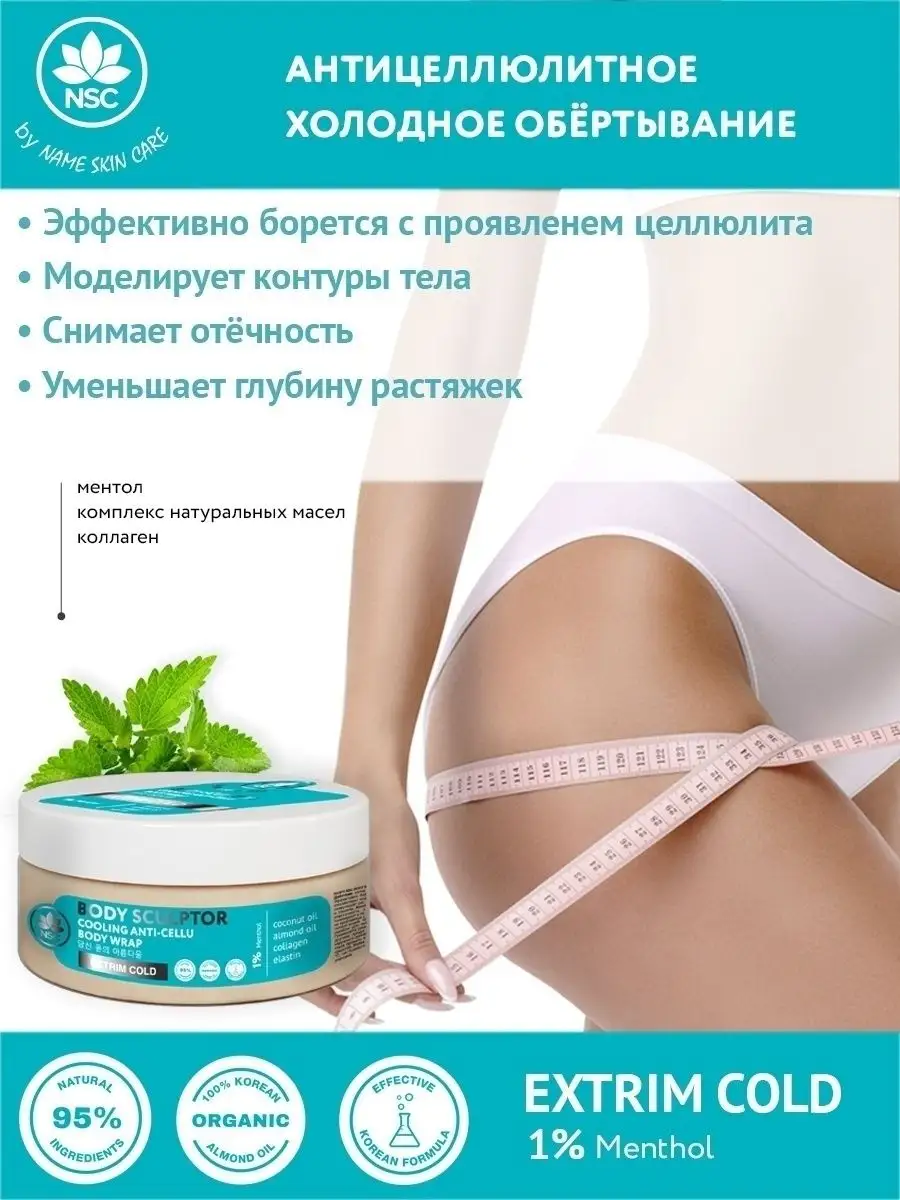 Холодное обертывание с ментолом, BODY SCULPTOR, 200 мл NAME SKIN CARE  купить по цене 220 ₽ в интернет-магазине Wildberries | 65335943