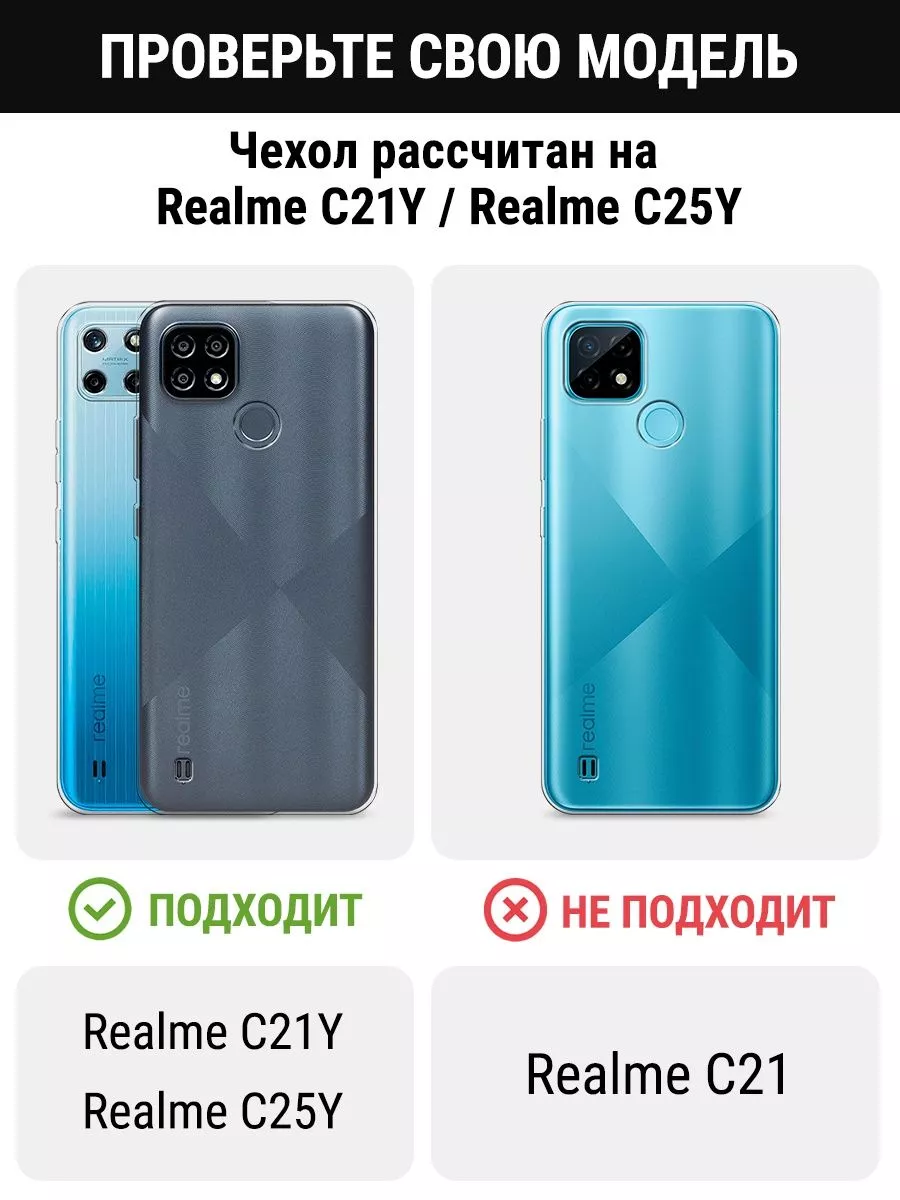 OPPO Чехол на Realme C21Y Realme C25Y с рисунком