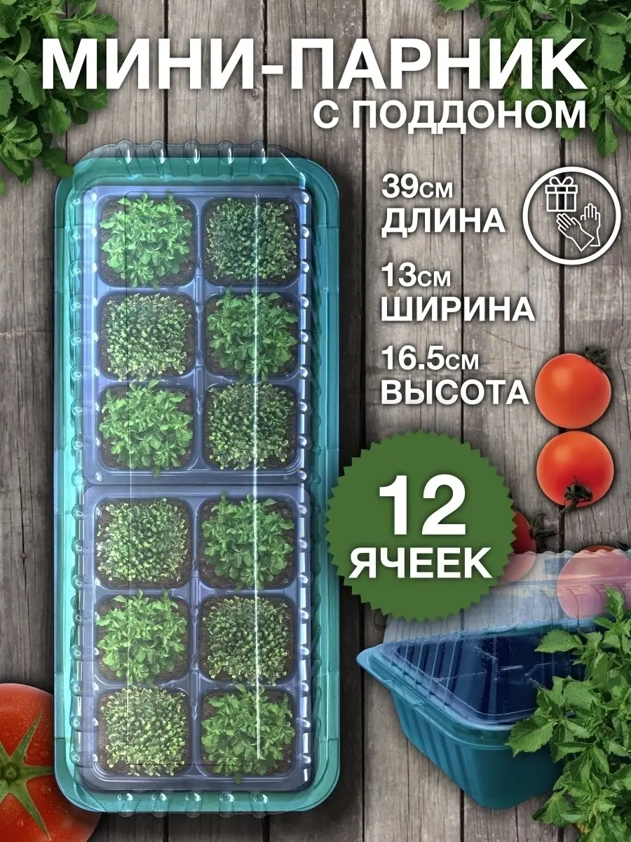 Мини парник тепличка на подоконник для рассады Good garden купить по цене  234 ₽ в интернет-магазине Wildberries | 67540477