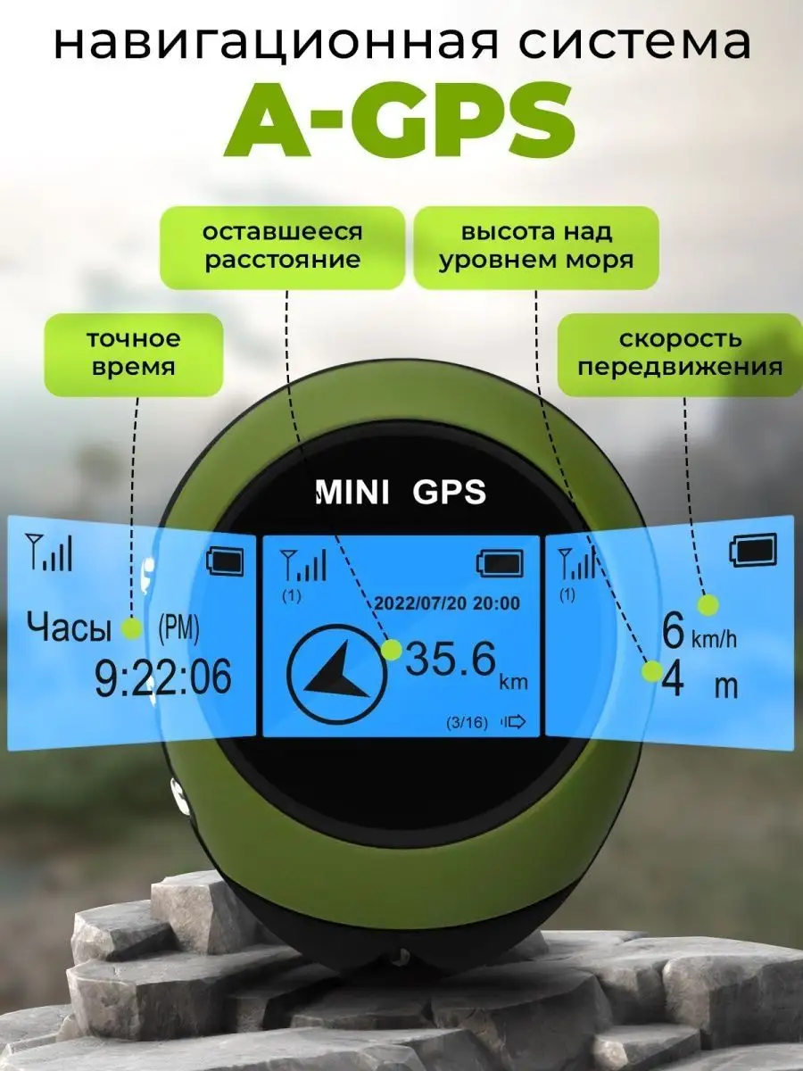 Электронный GPS компас, GPS-Mini туристический, навигатор TOPIFY купить в  интернет-магазине Wildberries | 67790513