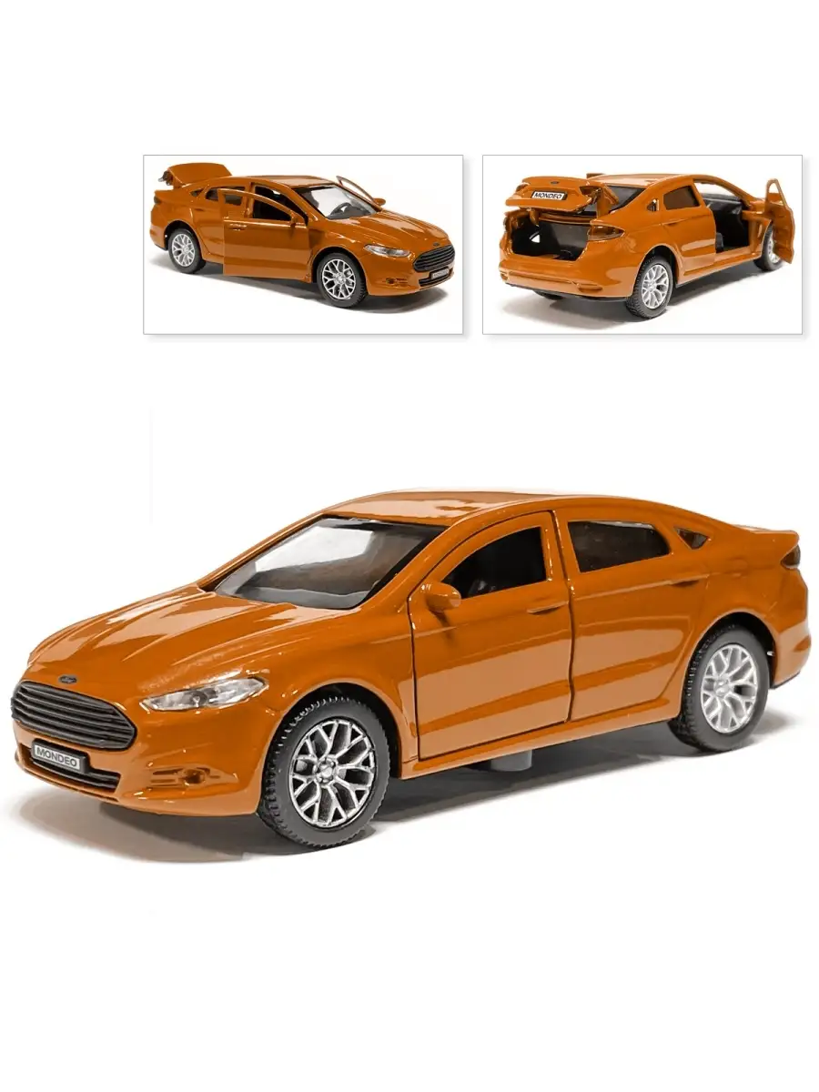 Технопарк ТМ Машина Ford Mondeo, инерционная, золото, 12 см