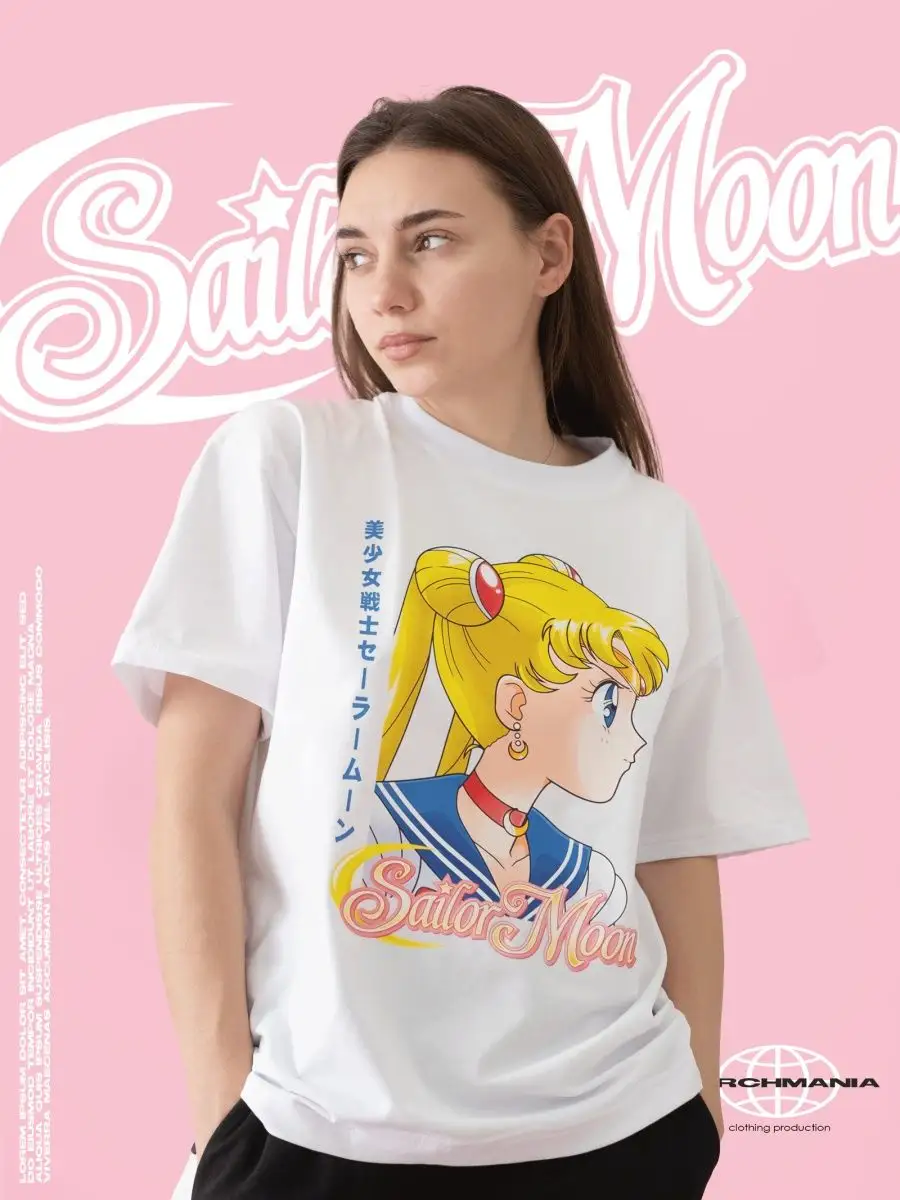 Футболка Аниме Sailor Moon Сейлор Мун Мерч Мания купить по цене 0 сум в  интернет-магазине Wildberries в Узбекистане | 69125408