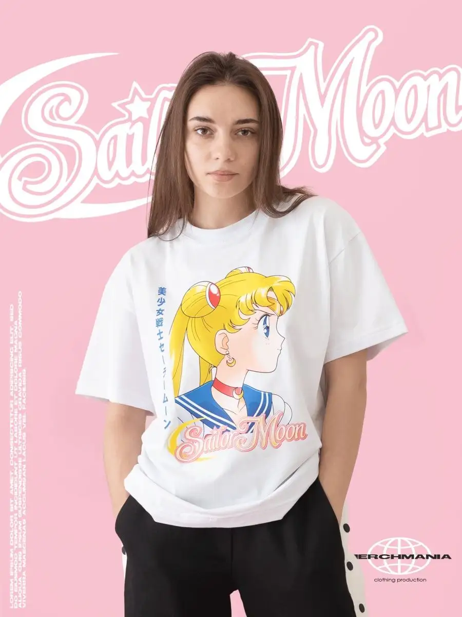 Футболка Аниме Sailor Moon Сейлор Мун Мерч Мания купить по цене 0 сум в  интернет-магазине Wildberries в Узбекистане | 69125408