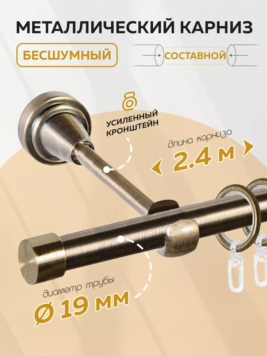 Карниз гардина для штор однорядный настенный 240 см Mirtex купить по цене 1  947 ₽ в интернет-магазине Wildberries | 69177841