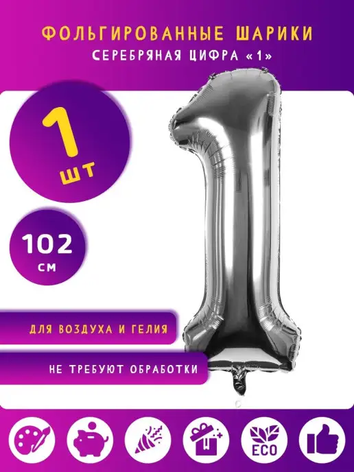 Композиция из шаров с воздухом на 1 годик мальчику Космонавт