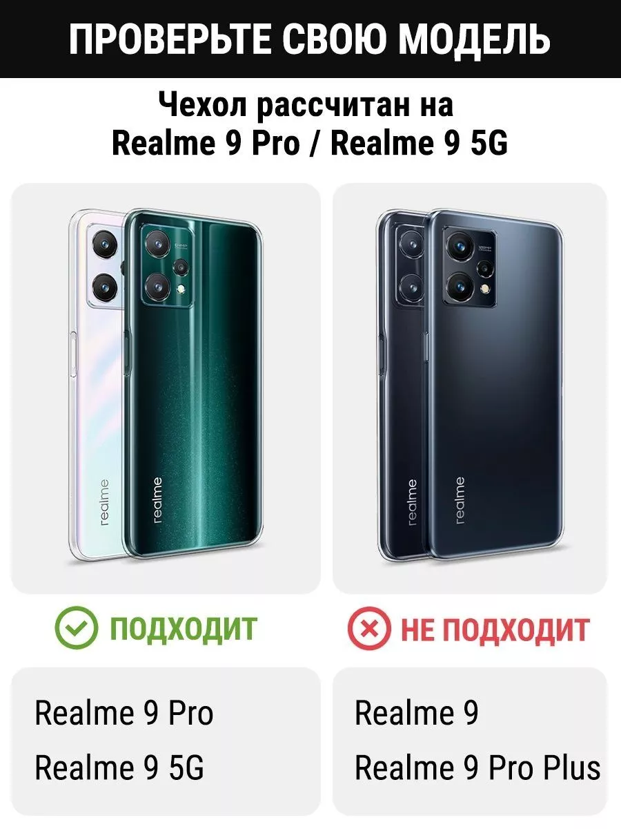 Чехол на 9 Pro 9 5G с рисунком Realme купить по цене 359 ₽ в  интернет-магазине Wildberries | 71720229