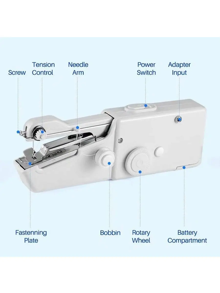 Ручная механическая швейная машина портативная компактная